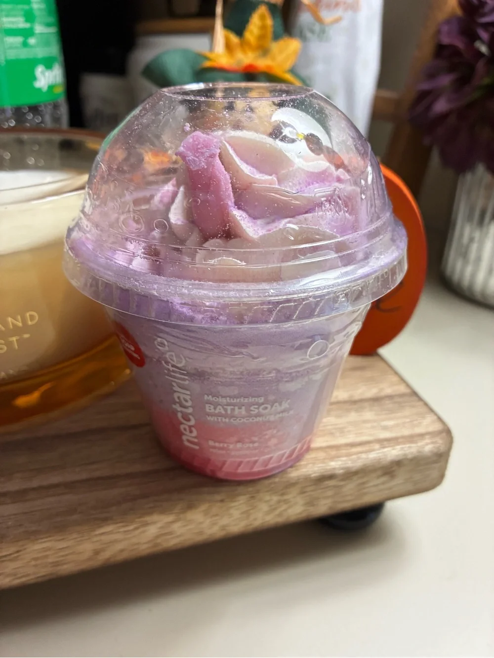 Nectarlife Berry Rose Moisturizing Bath Soak - milkshake